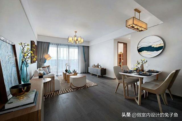客厅、餐厅都是浅灰色系,那客厅、餐厅一体背景墙用什么颜色搭配？