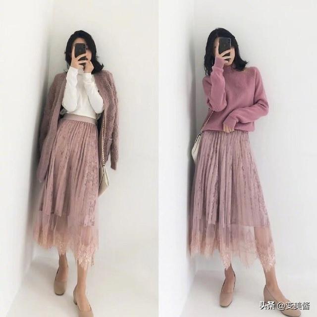 星星黑白色拼色绑带松:40岁的女人，怎样穿搭淑女又显瘦？