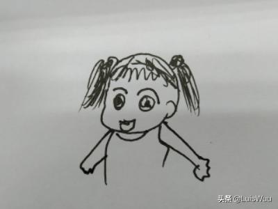 小女孩简笔画,如何画游泳的小女孩的简笔画？