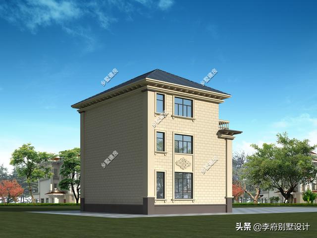 宅基地面宽12米,进深10米,想建一栋三层别墅,怎么设计?