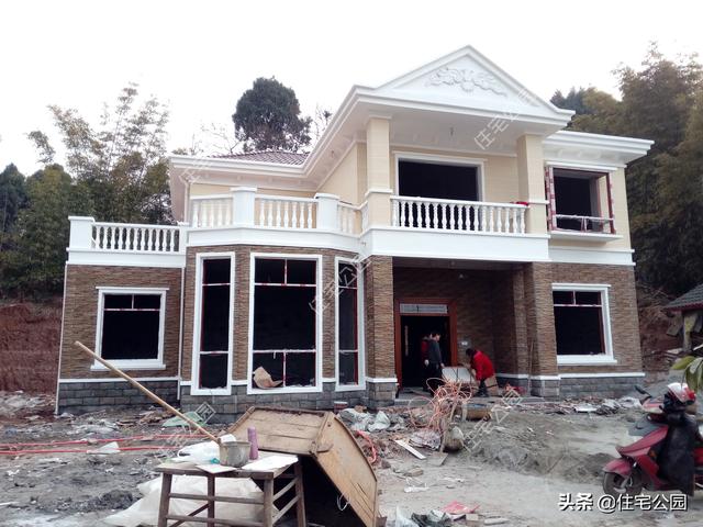专注于农村住宅设计,民宿设计题主提问:自建房屋顶用混凝土现浇好