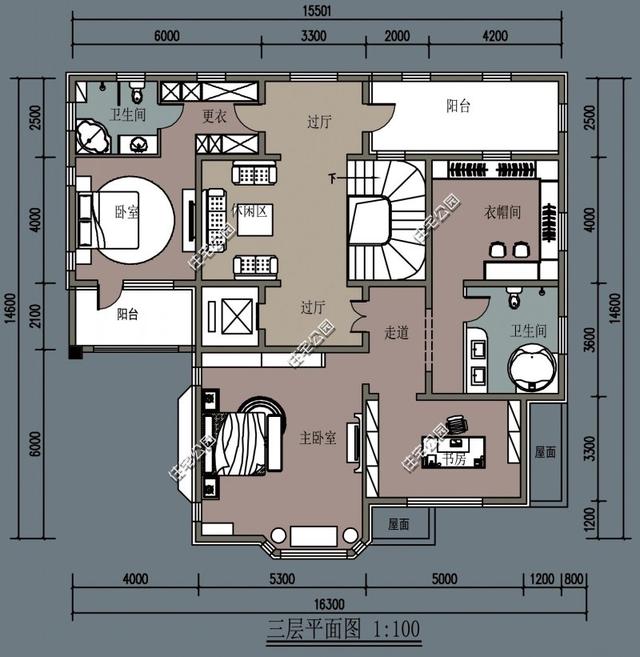 4米宽17米建房图纸图片