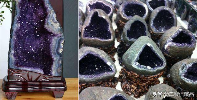 紫水晶原石,请各位高手点评下这串水晶品质怎么样？