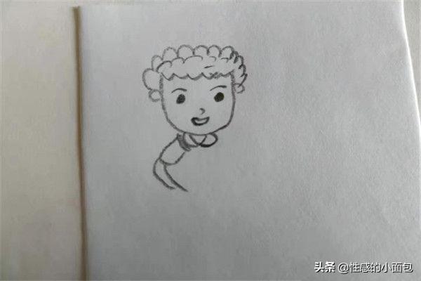 画一个小男生,侧着身子的男孩简笔画怎么画呢？