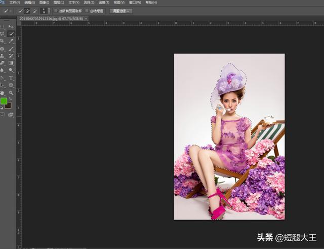 ps快速抠图,ps中用快速选取工具抠图？