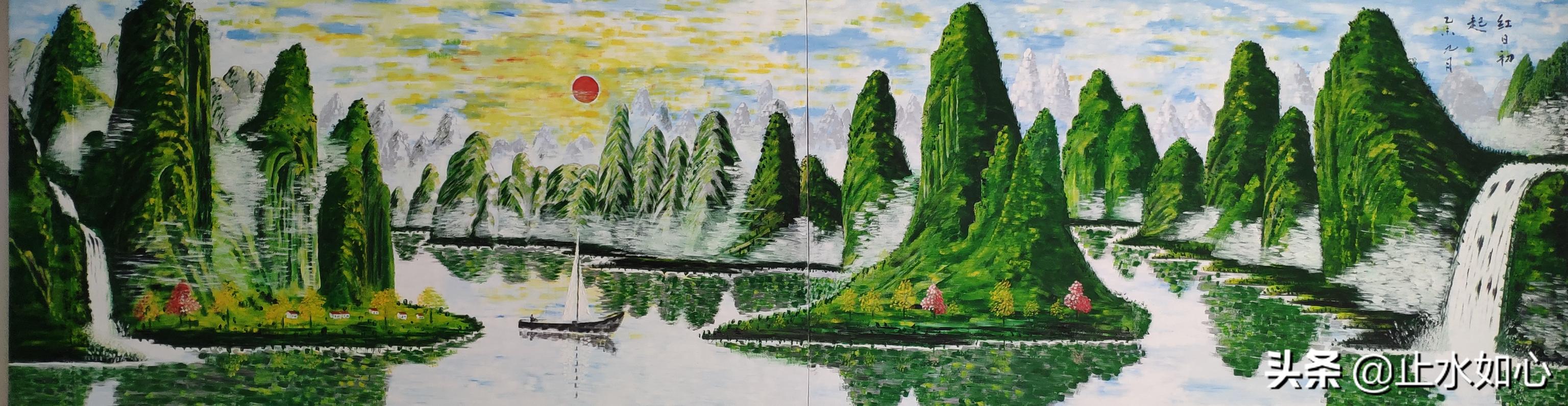 客厅沙发背后挂画大全,你家客厅沙发后面的墙上挂的是什么？