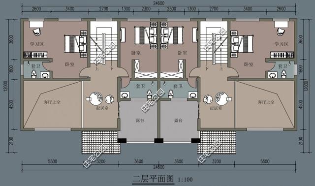 两间地基建房设计图图片