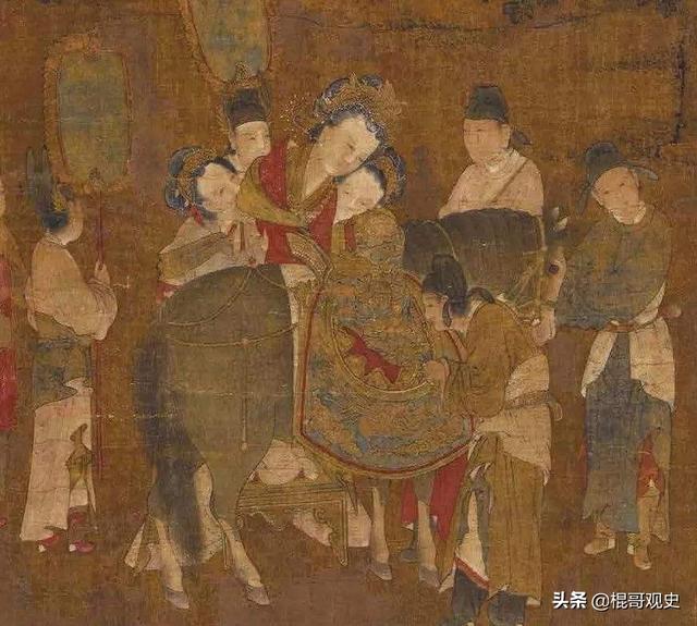杨贵妃真实画像:杨贵妃的腰，是细还是粗都说杨贵胖，唐朝以胖为美，贵妃的腰呢
