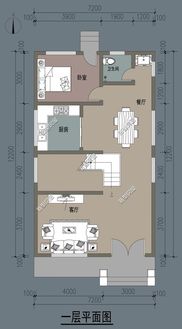 4米x8米房屋设计图图片