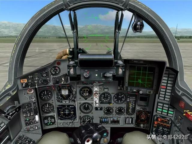 头条问答 - 现代战斗机仪表上部有很高的突起,飞行员不需要通过风挡看