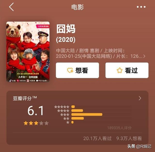 演员黄梅莹:徐导新片《囧妈》看完，你打多少分？