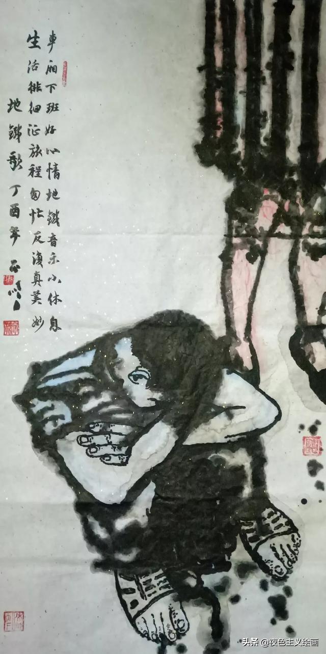 红耳鹎白描写生图片:国画流传几千年了，国画灵魂是什么？