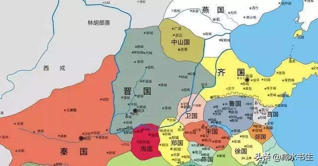 七国地图和现地图对照作为战国中最不起眼的存在韩国是如何并列七雄的