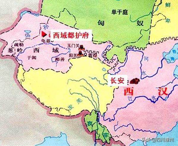 盛唐的安西都护府,北廷都护府:唐代地图对比:北宋已完全失去西域控制
