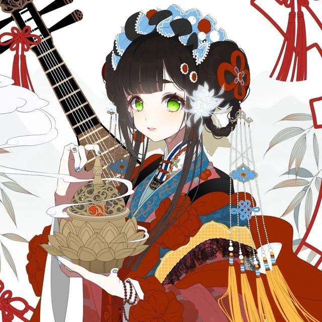 求唯美古风动漫女生头像？