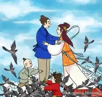 牛郎织女电影:马上要七夕了，小时候有没有趴在葡萄架下听牛郎织女相会的声音？