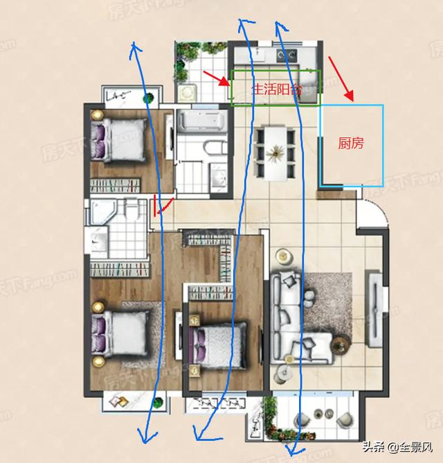 西边户的房子后悔死了,西边户，套内100平，这个户型怎么样？
