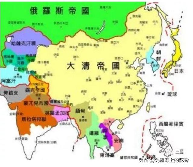 各位头条历史学者们,请问清朝时期的番邦现在指的是哪个省份？