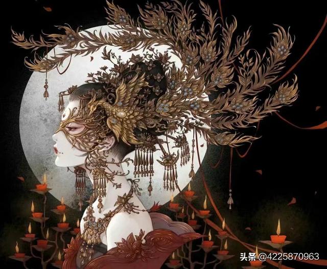 头条问答 - 有没有非常复杂的古风图片,侧脸那种,适合临摹的就行?