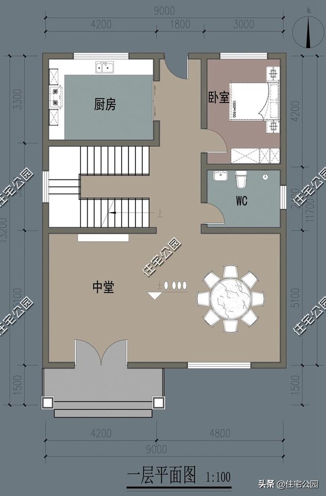 在农村建房长13米,宽9米,怎样设计比较合理?
