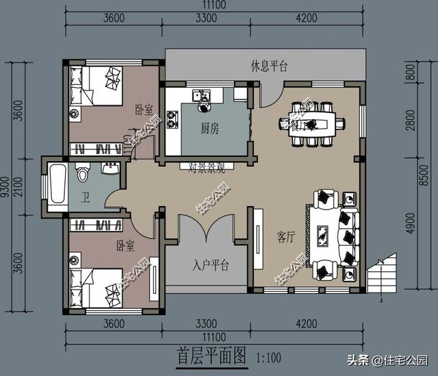 头条问答 - 农村宅基地面宽10.5米,进深11.