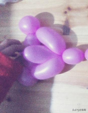 折气球花的步骤图片,魔术气球基础折法----小熊？