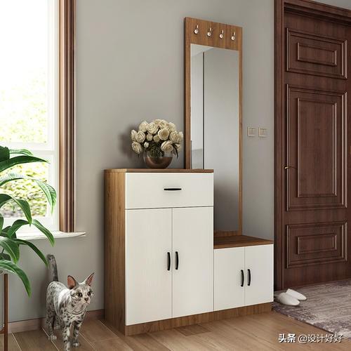 开门直接是餐厅和客厅,入门之后左右餐客厅没玄关怎么设计？