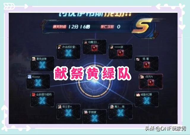 狗窝团的自频道:DNF普雷团，红队恶意献祭黄绿队频现，我们应该怎样避免？