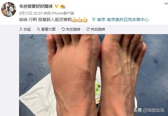 中超球迷斗殴视频:中超暴力冲突打架群殴合集 有球迷晒图，证明韦世豪确实遭到了苏宁队员的踩踏，你怎么看？