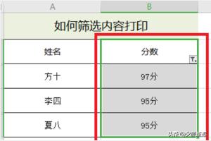 电脑打印表格怎么操作步骤,电脑表格里怎样筛选数据打印？