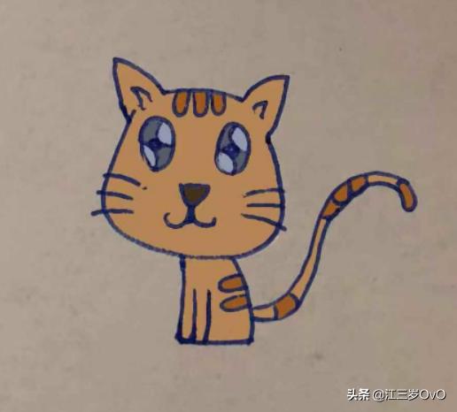 怎样画可爱的猫咪图片:怎么画小猫简笔画；小猫简单又可爱的画法？