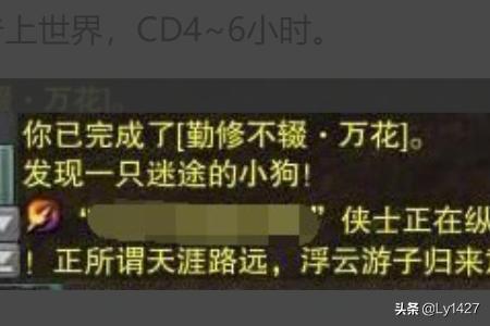 剑三宠物奇遇:剑三你触发了宠物奇遇，要怎么做，我是25级萌新不知道干什么？