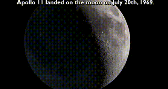 天文望远镜看月亮吓人，用天文望远镜能看到美国在月球上插的国旗吗