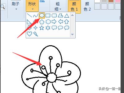 梅花树简笔画,梅花简笔画怎么画，梅花的画法？