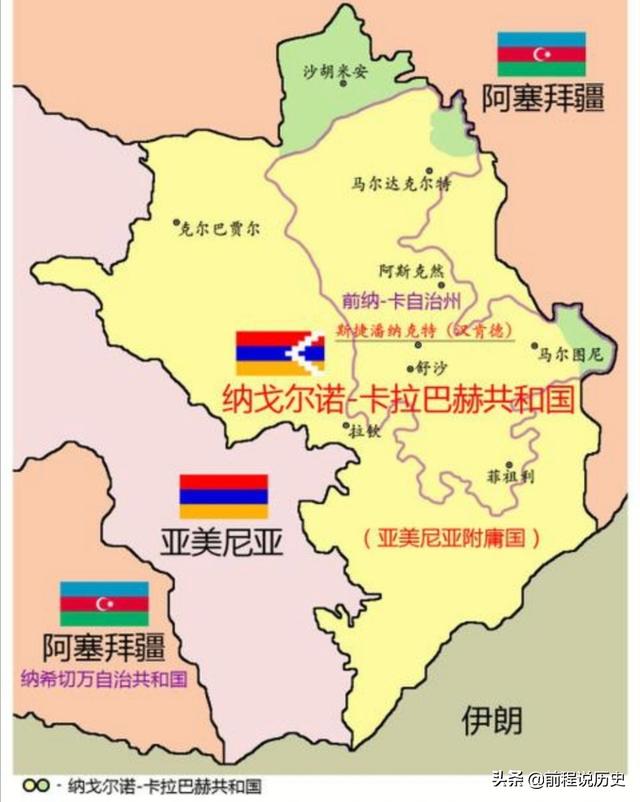 亚美尼亚面积:亚美尼亚本土和纳卡飞地到底有没有接壤？