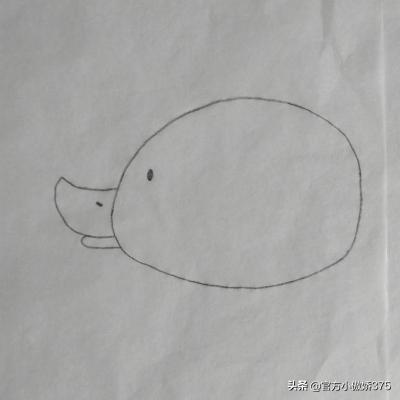 怎么画鸭子,简笔画骑自行车的鸭子的画法？