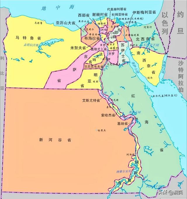西奈半岛地理位置地图图片