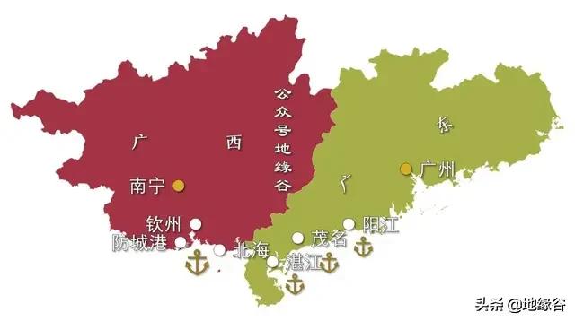雷州半岛地理位置:广东哪个城市地理位置最好？