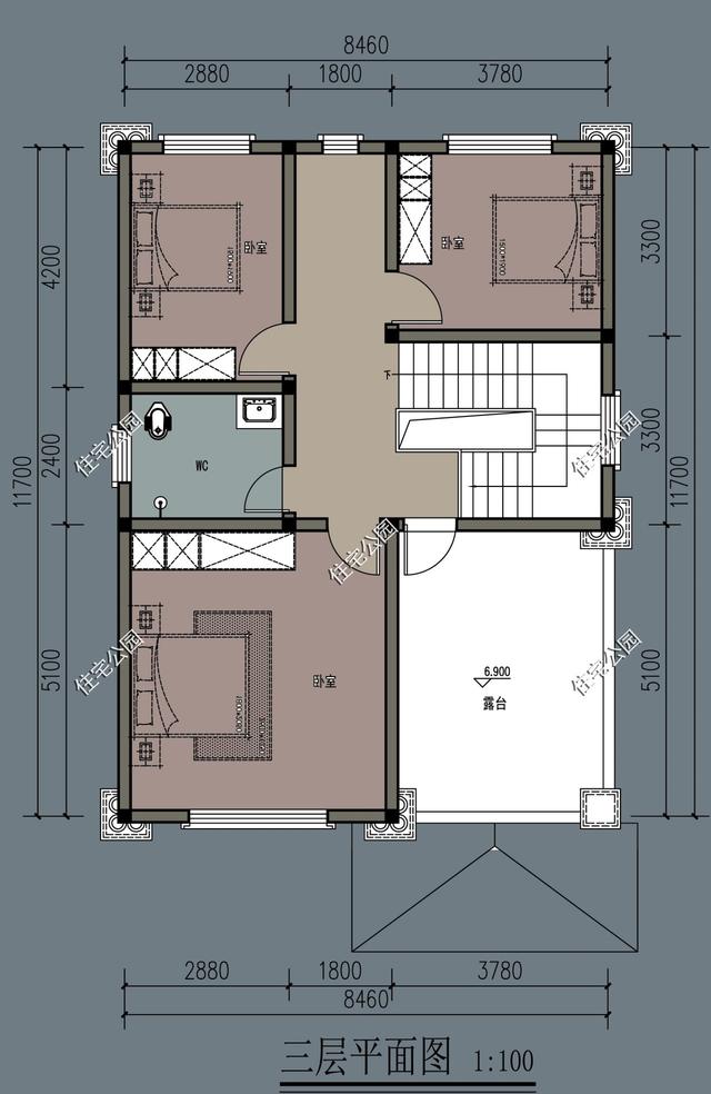 农村自建房宽9米,深12米,坐东朝西,该怎么设计比较好?