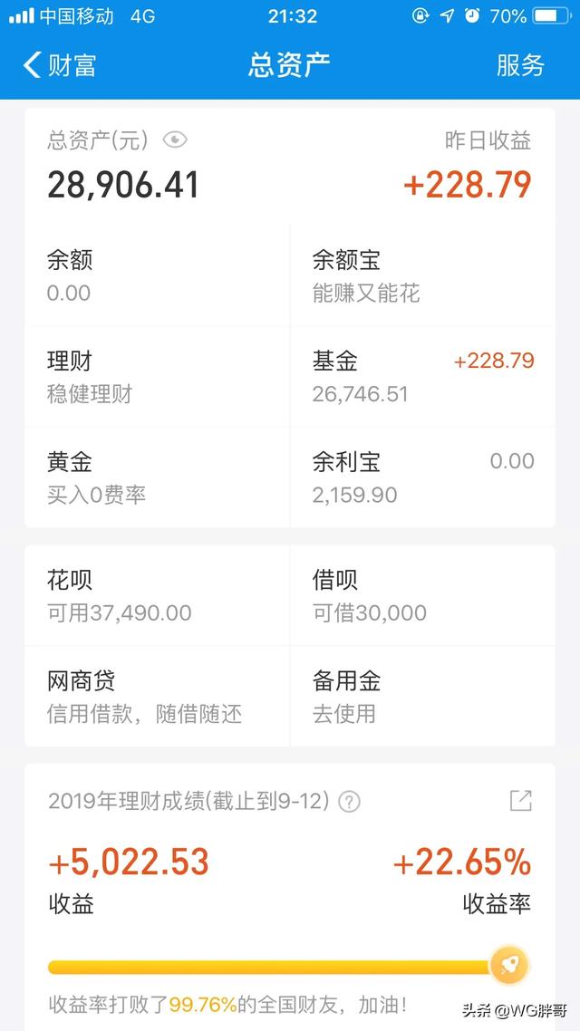 大家来晒晒支付宝理财成绩吧