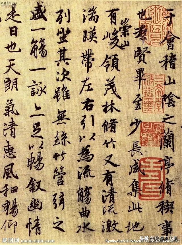 王羲之书法作品:王羲之行书字帖作品有哪些？