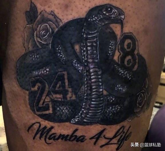 盘点nba球员印象深刻的纹身 詹姆斯为科比纹曼巴纹身-第1张图片
