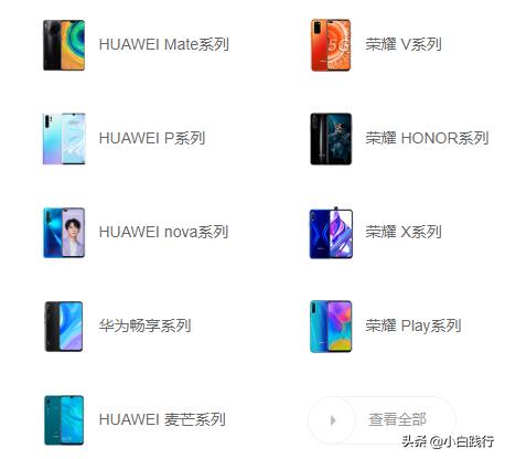 在华为系列当中,从高端机到低端机是怎样排列的？
