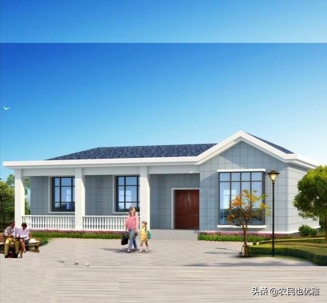 农村自建房前后留门好不好,地基四间房，大门应该留在哪一间比较方便？