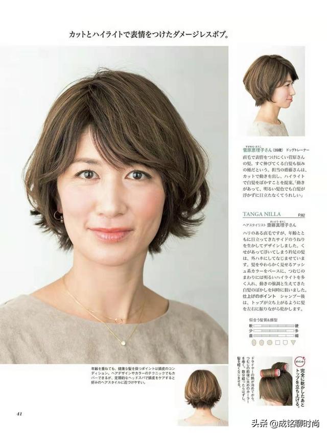 50岁女人最新烫发型，50岁左右的女性剪什么样的头发会看起来显年轻呢