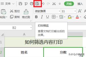 电脑打印表格怎么操作步骤,电脑表格里怎样筛选数据打印？