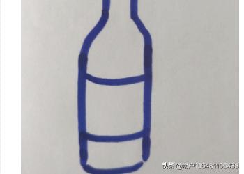 葡萄酒简笔画，瓶装白酒用简笔画怎么画？