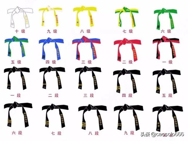 跆拳道级别:跆拳道的级别和段位是如何划分的？