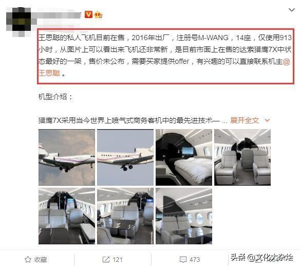 王思聪杀人:要卖私人飞机的王思聪，究竟发生了什么