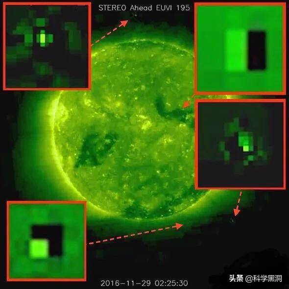 ufo打仗视频:成千巨型UFO停在太阳轨道是真的么？